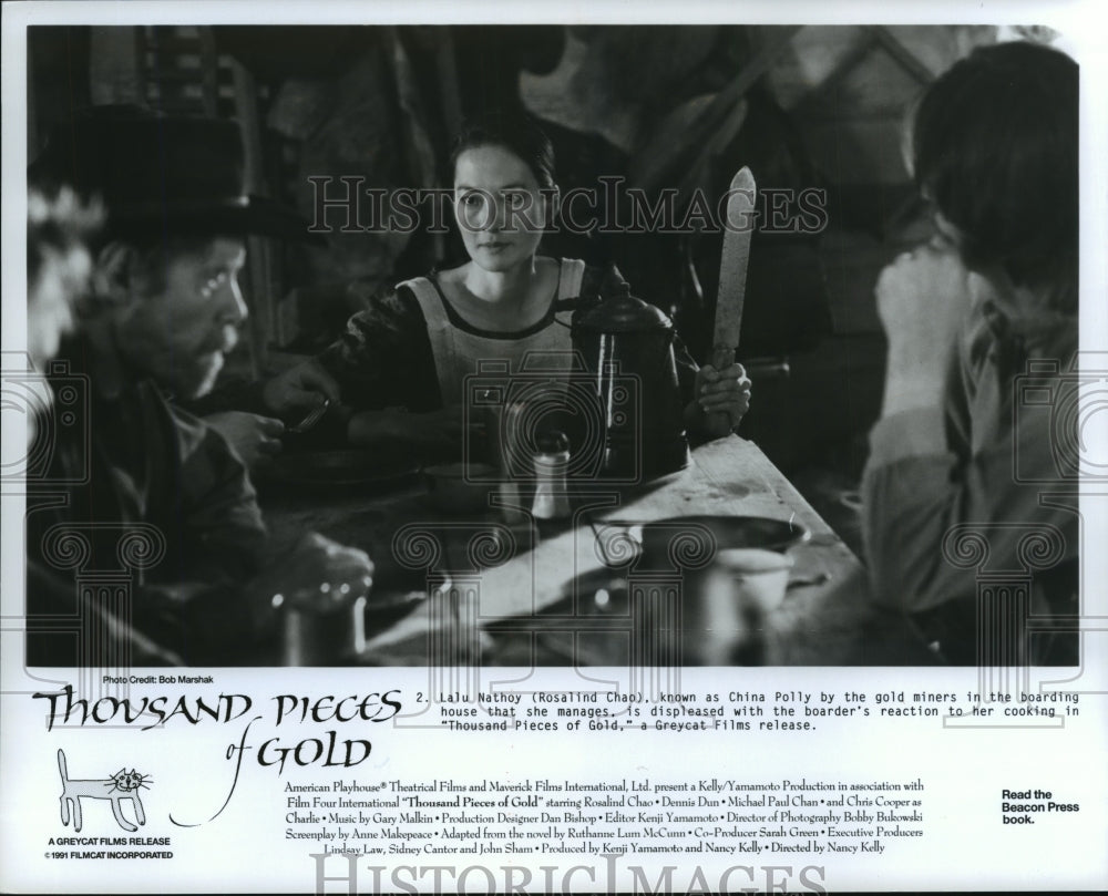1991 Press Photo Rosalind Chap plays China Polly in &quot;Thousand Pieces of Gold.&quot;- Historic Images