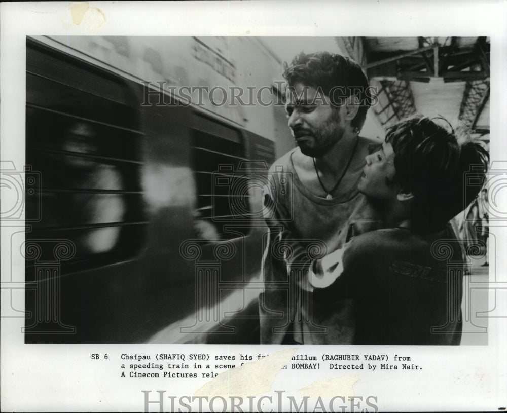 1989 Press Photo Shafiz Syed and Raghubir Yaday in &quot;Salaam Bombay!&quot; - mjp08924- Historic Images