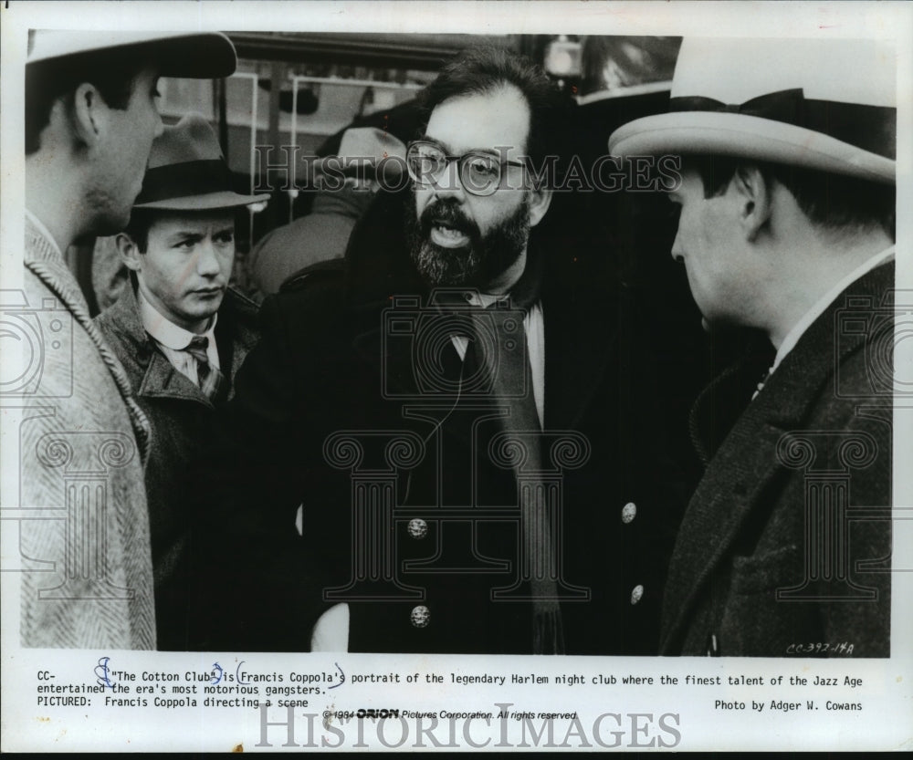 1984 Press Photo Francis Coppola directing a scene from The Cotton Club.- Historic Images