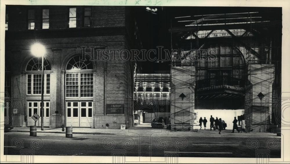 1987 Press Photo View of the stage at Milwaukee Repertory Theater's new building