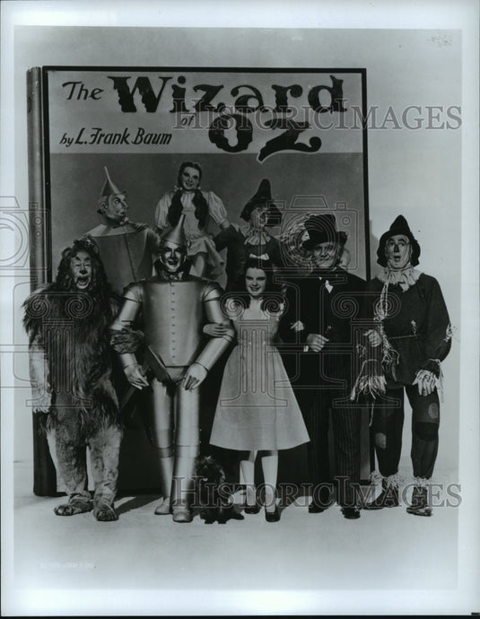 1990 Press Photo Bert Lahr, Jack Haley & Judy Garland featured on CBS Special.- Historic Images