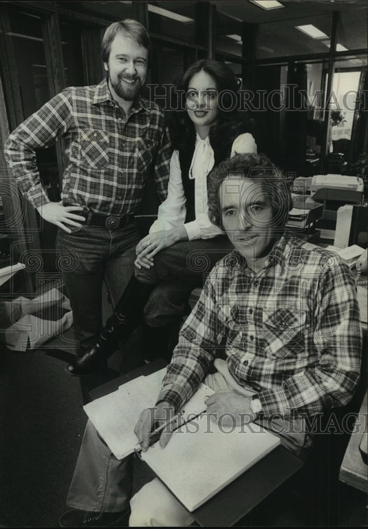 1980 Press Photo John Dillon, Sharon, Ott, Tom Cole for Gogol's "Dead Souls"- Historic Images