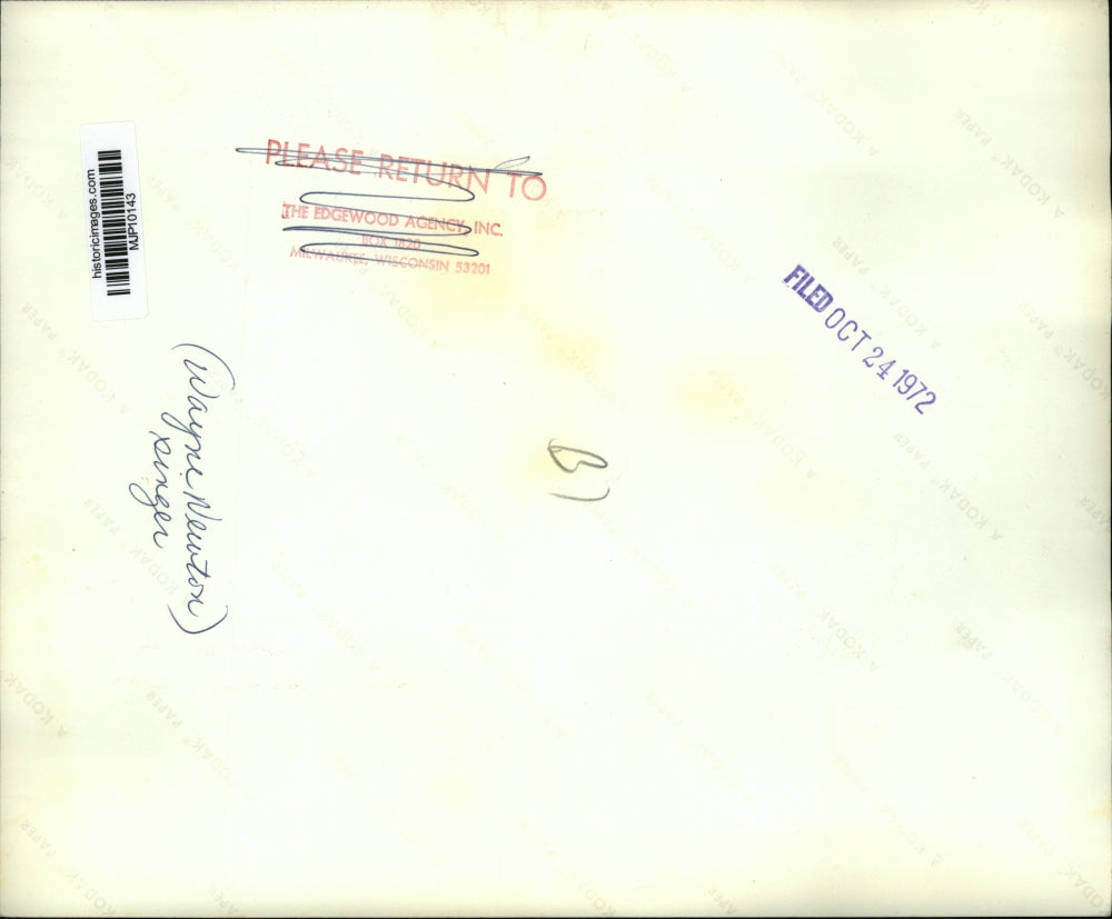 1972 Press Photo Singer Wayne Newton on Horseback - mjp10143