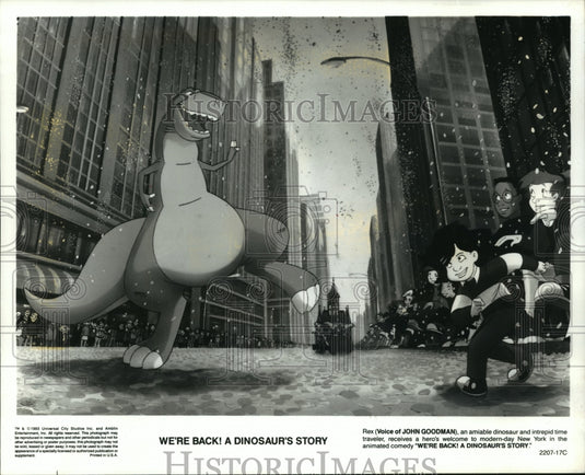 1993 Press Photo A scene from We're Back! A Dinosaur's Story. - mjp10261- Historic Images