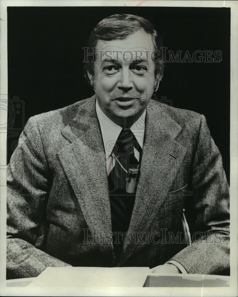 Press Photo Hugh Downs, Former TV Announcer - mjp10458- Historic Images