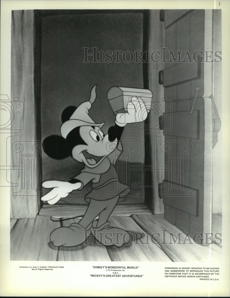 1948 Press Photo Mickey's Greatest Adventures on Disney's Wonderful World on NBC- Historic Images