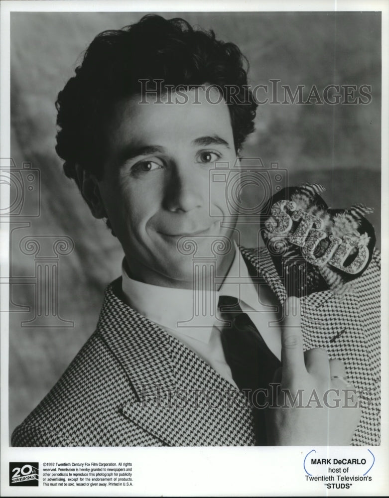 1992 Press Photo Mark DeCarlo host of Twentieth Television&#39;s Studs. - mjp10746- Historic Images