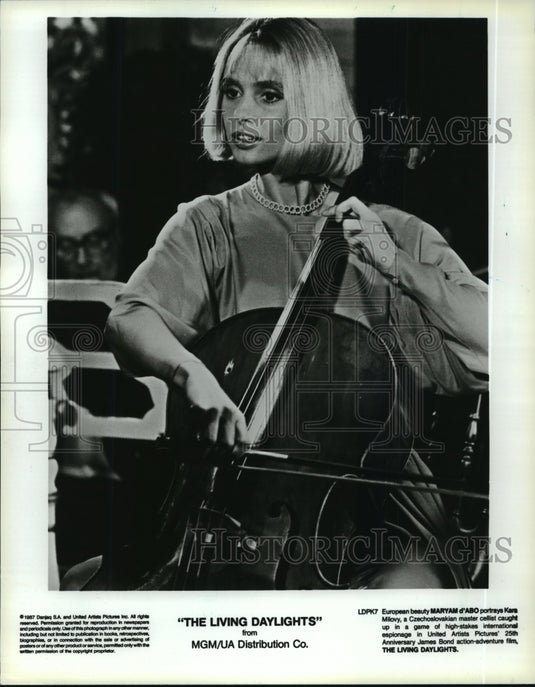 1987 Press Photo Maryam d'Abo stars in The Living Daylights. - mjp11228- Historic Images
