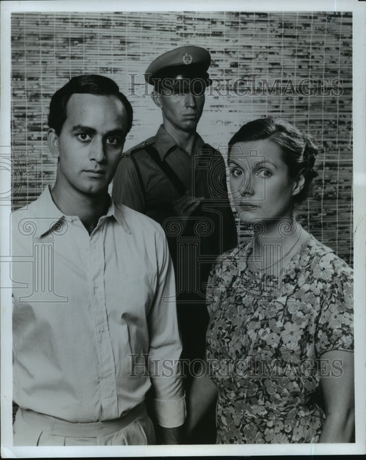 1984 Press Photo Tim Pigott-Smith and Art Malik in The Jewel in the Crown.- Historic Images