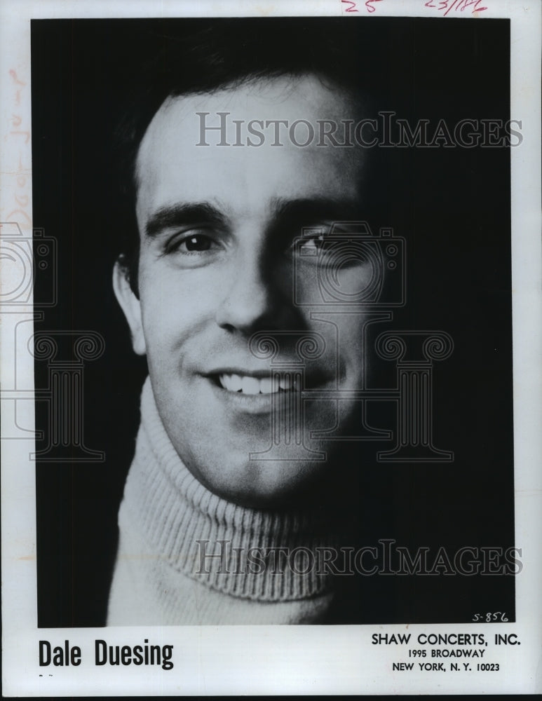 1978 Press Photo Milwaukee Baritone Dale Duesing for Peninsula Festival- Historic Images