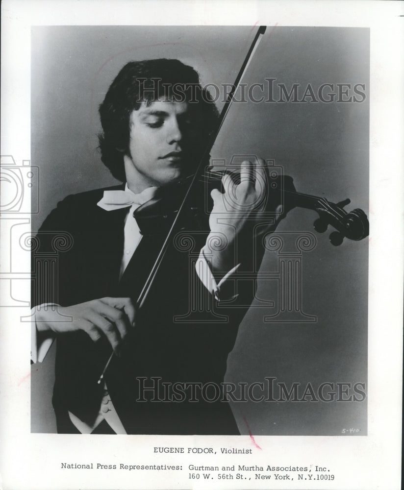 1975 Press Photo Wisconsin-Violinist Eugene Fodor debut with Milwaukee Symphony.- Historic Images