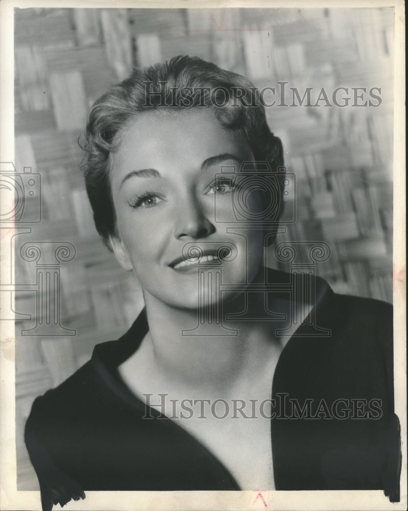 1955 Press Photo U.S. Actress Nina Foch - mjp13562- Historic Images