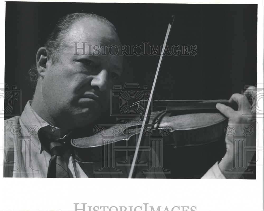 1977 Press Photo Violinist Leonard Sorkin, Fine Arts Quartet, U of Wisconsin-Mil- Historic Images