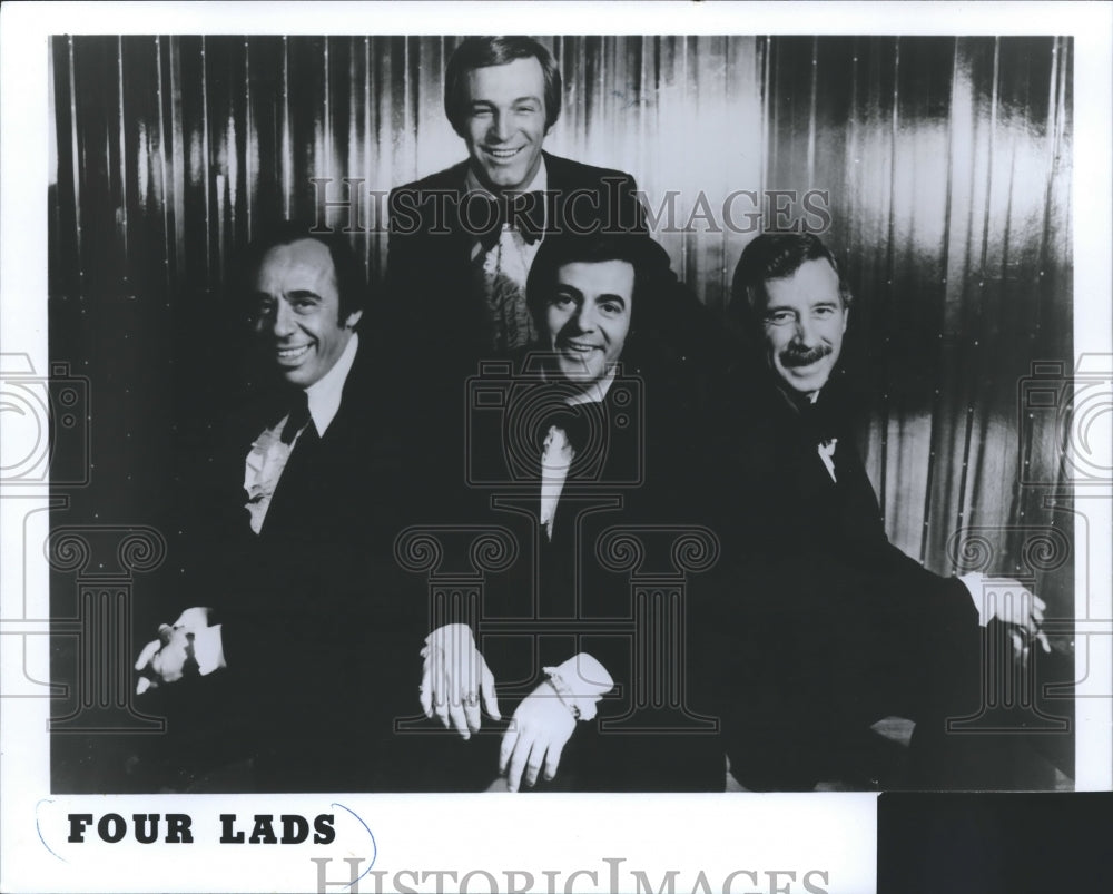 1978 Press Photo The Four Lads band members - mjp14385- Historic Images