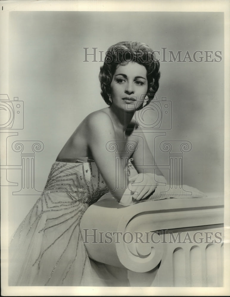 1960 Press Photo Singer Gogi Grant will headline Ed Sullivan&#39;s show - mjp14563- Historic Images