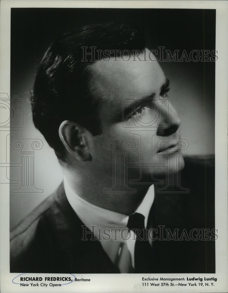 1975 Press Photo Richard Fredricks, baritone with the New York City Opera.- Historic Images