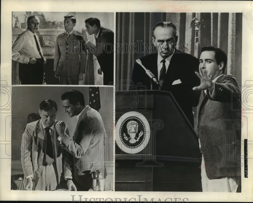 Press Photo Shots of Director John Frankenheimer &amp; Frederic March, Towne Theater- Historic Images