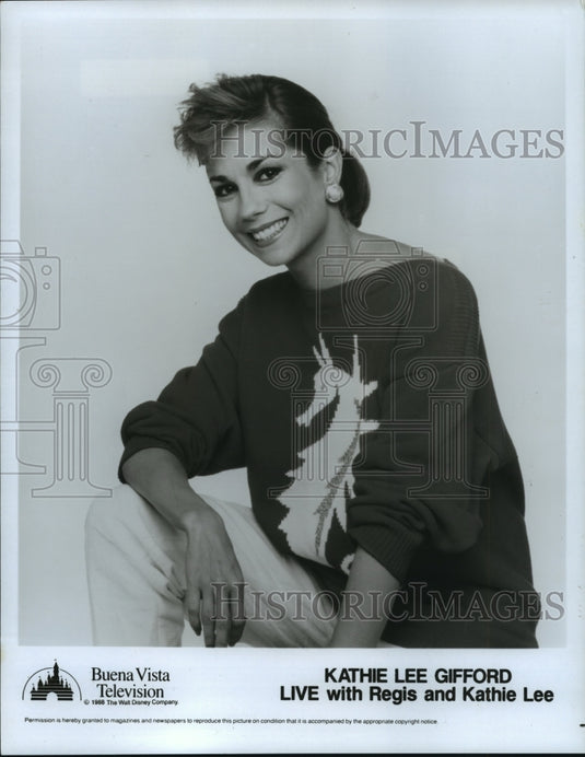 Press Photo TV Hostess Kathie Lee Gifford - mjp16354- Historic Images