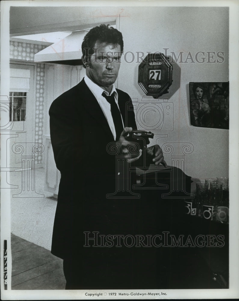 1972 Press Photo Actor James Garner as Police Chief Abel Marsh. - mjp16591- Historic Images