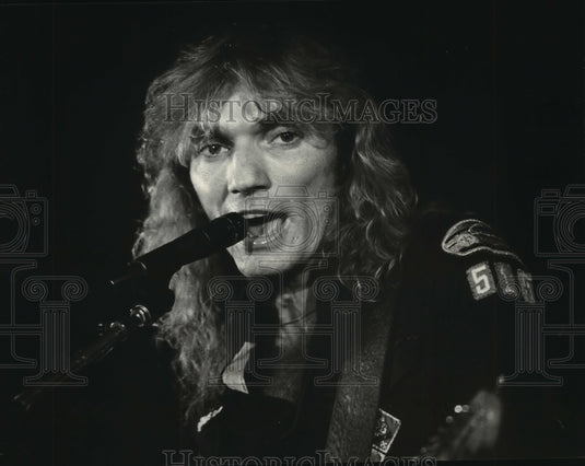 1980 Press Photo Steve Grimm, musician and singer, Milwaukee, Wisconsin- Historic Images