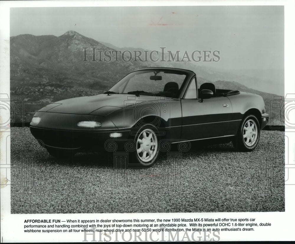 1989 Press Photo Mazda&#39;s 1990 MX-5 Miata - mjp17351- Historic Images