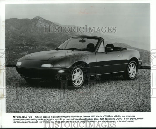 1989 Press Photo Mazda's 1990 MX-5 Miata - mjp17351- Historic Images