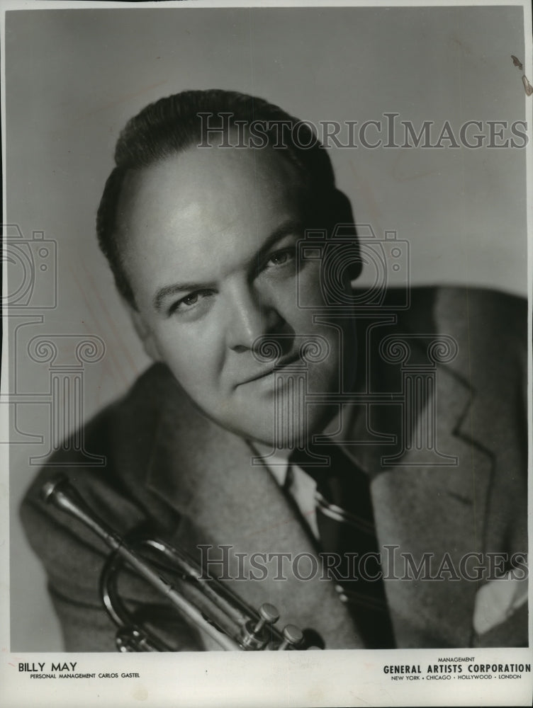 1953 Press Photo Billy May, big band trumpeter, composer and arranger.- Historic Images