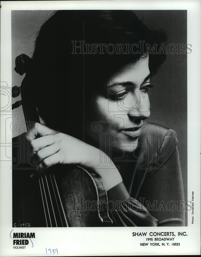 1989 Press Photo Miriam Fried, violinist - mjp18383- Historic Images