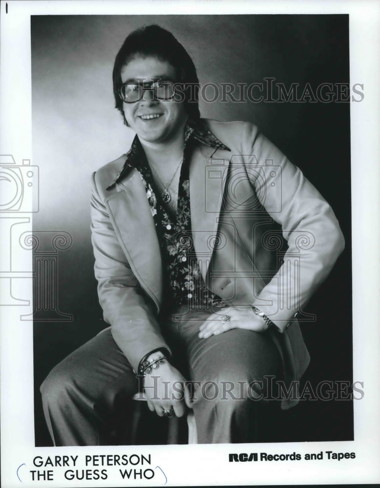 1977 Press Photo Garry Peterson Of The Guess Who - mjp18752- Historic Images