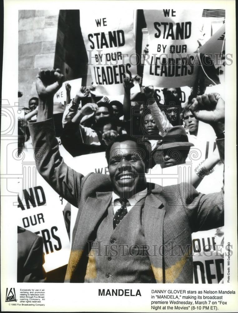 1990 Press Photo Danny Glover in &quot;Mandela&quot; - mjp19529- Historic Images