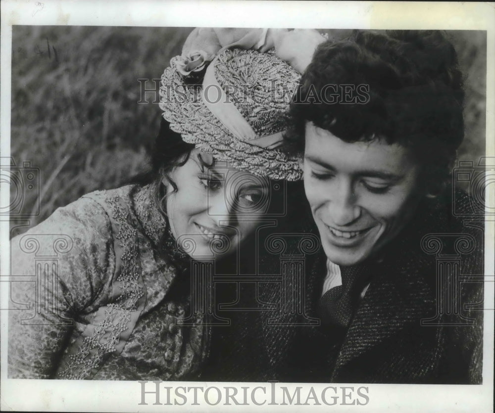 1971 Press Photo Alex Marshall With Jude Fawley In PBS' 'Jude The Obscure'