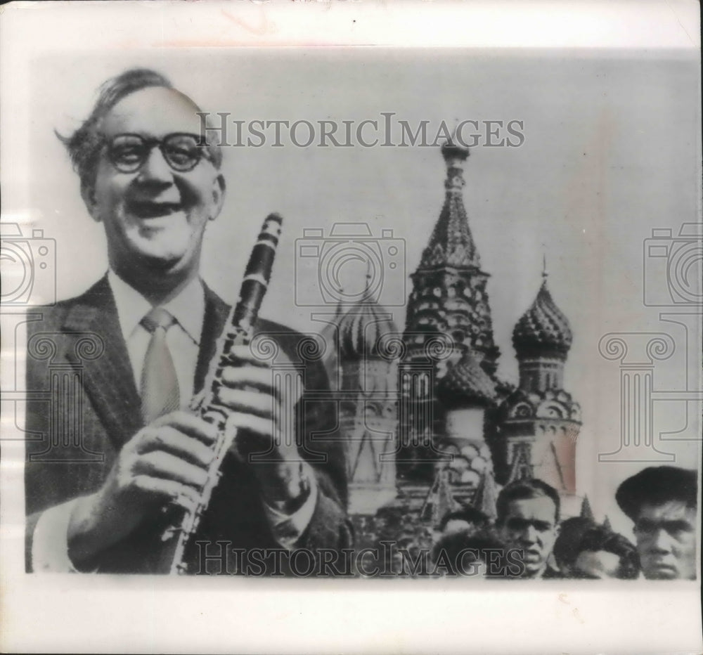 1962 Press Photo Benny Goodman in the Red Square in Moscow- Historic Images