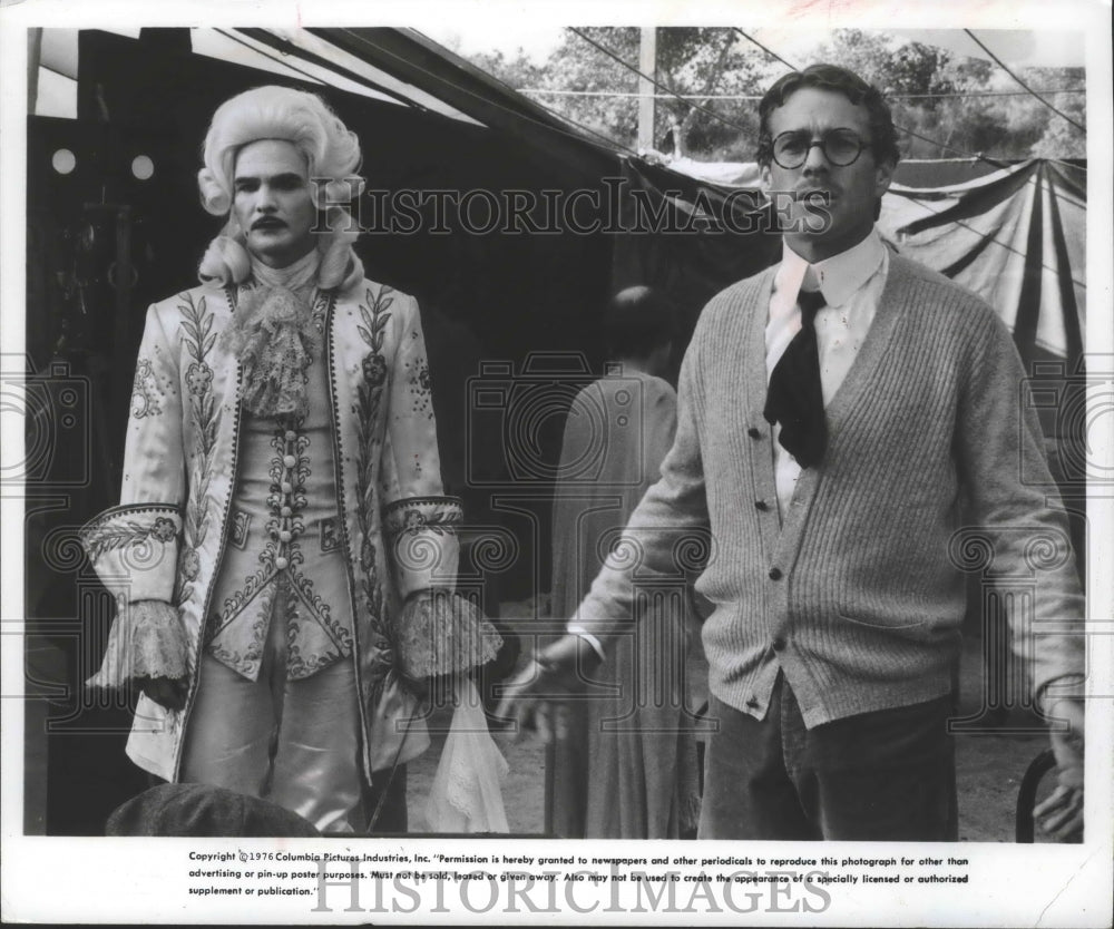 1976 Press Photo Actor Burt Reynolds, Ryan O'Neal in "Nickelodeon" Movie- Historic Images