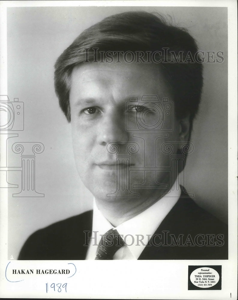 1989 Press Photo Hakan Hagegard, baritone - mjp20712- Historic Images