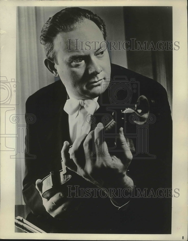 1966 Press Photo Sidney Earth, Violinist- Historic Images