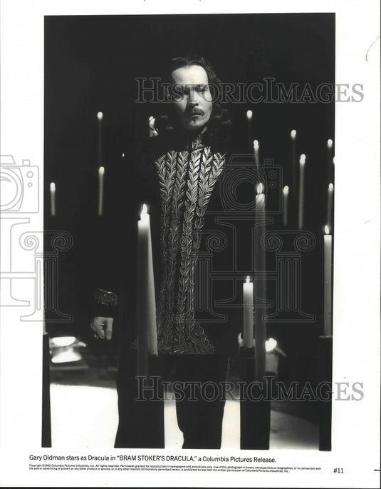 1992 Press Photo Actor Gary Oldman as Dracula in "Bram Stoker's Dracula"- Historic Images