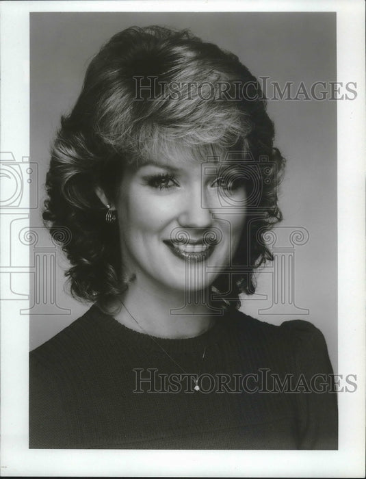 1985 Press Photo Mary Hart Of 'Entertainment Tonight' - mjp21536- Historic Images