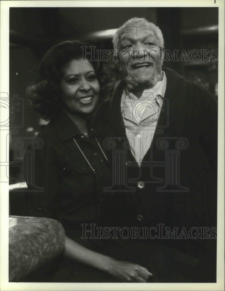 1980 Press Photo Redd Foxx and Marguerite Ray star on Sanford, on NBC.- Historic Images