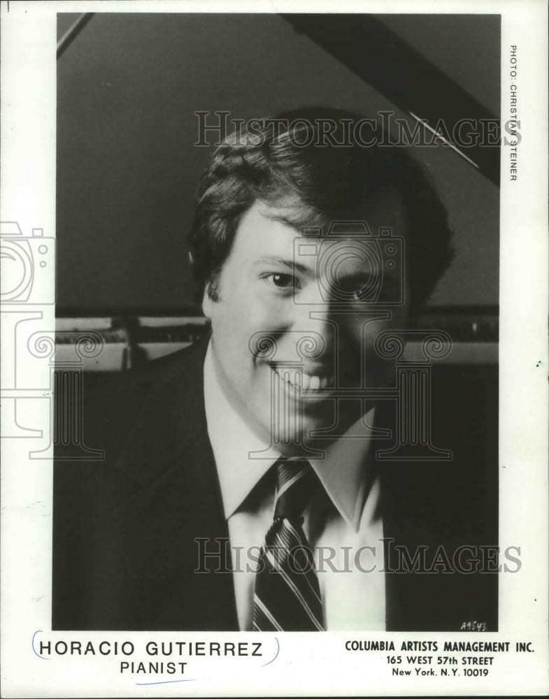 1987 Press Photo Pianist, Horacio Gutierrez - mjp21862- Historic Images