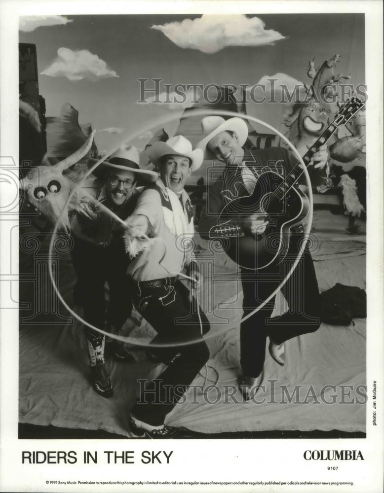 1991 Press Photo Happy trails, Riders in the Sky, cast - mjp22007- Historic Images