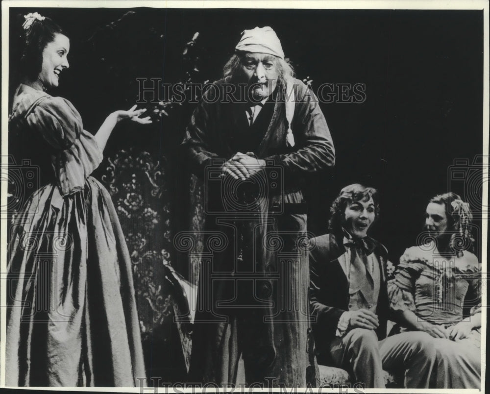 1981 Press Photo Ellen Dolan in A Christmas Carol at Milwaukee Repertory Theater- Historic Images