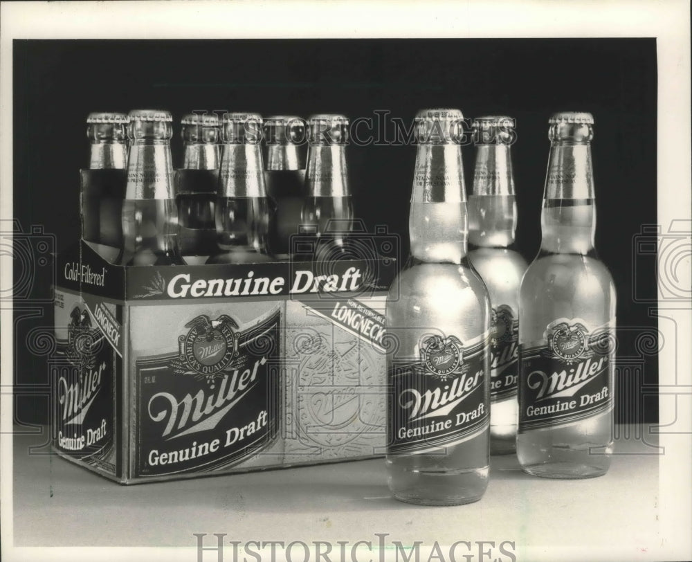 1990 Press Photo Miller Brewing Company Busch Cold Filtered Draft Advertising- Historic Images