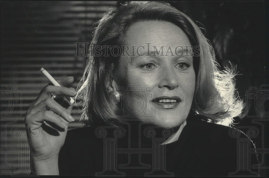1985 Press Photo Author Of 'From Time Immemorial' Joan Peters - mjp22965- Historic Images