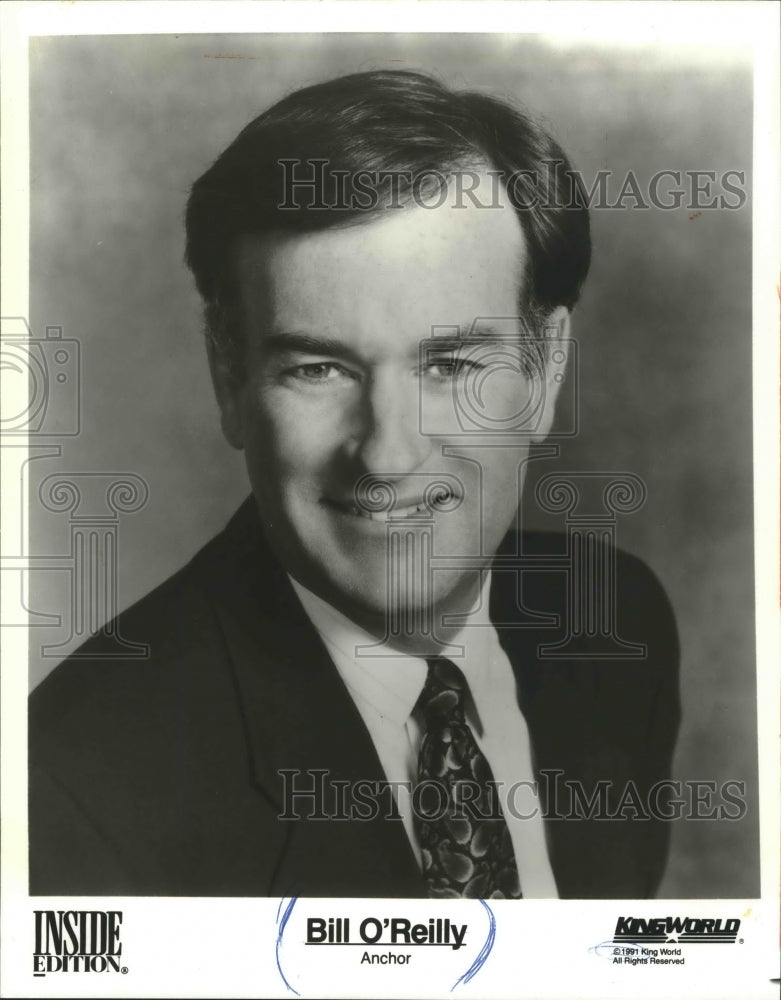 1991 Press Photo Bill O&#39;Reilly, anchor, Inside Edition - mjp23039- Historic Images