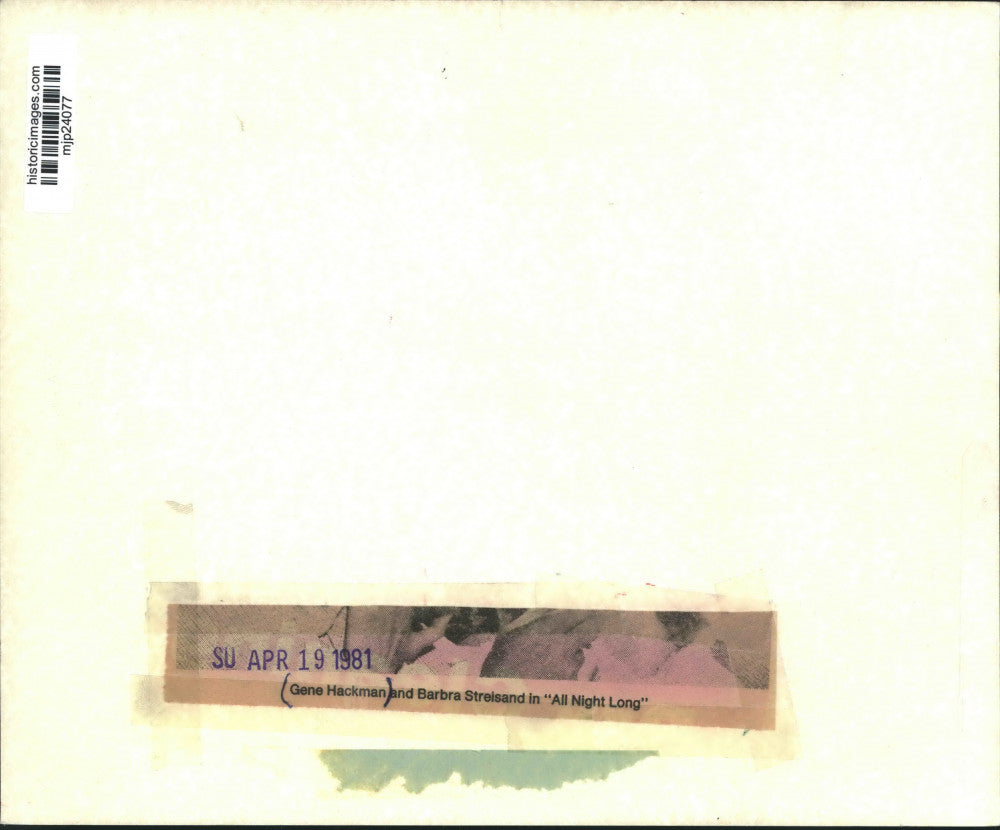 1981 Press Photo Gene Hackman And Barbra Streisand In Scene Of "All Night Long"