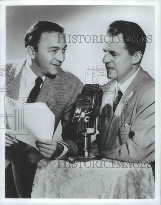 1986 Press Photo Win Elliot & Don Dunphy host "The Gillette Cavalcade of Sports"- Historic Images