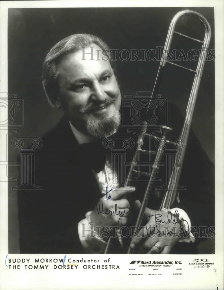 1987 Press Photo Conductor Of The Tommy Dorsey Orchestra Buddy Morrow- Historic Images