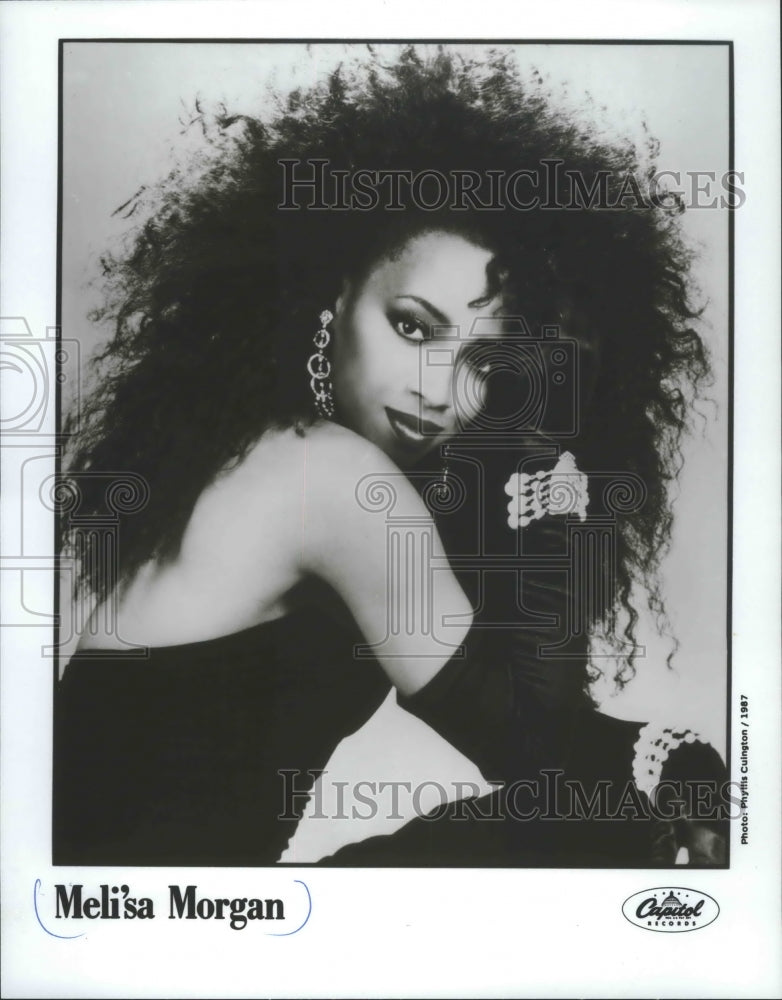 1987 Press Photo Meli&#39;sa Morgan, musician - mjp24874- Historic Images