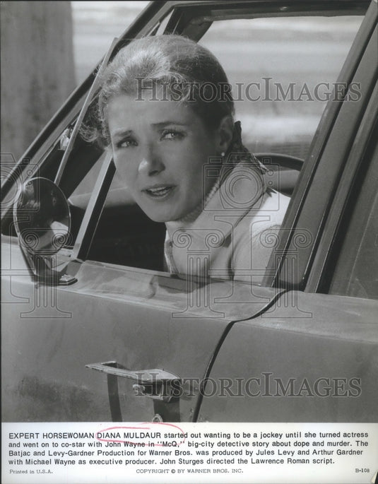 1974 Press Photo Actress Diana Muldaur in "McQ" Movie- Historic Images
