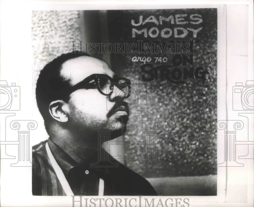 1965 Press Photo James Moody, Jazz Flutist, Alto, Tenor- Historic Images
